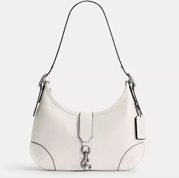 New! Limited Edition Coach Hampton Hobo Bag in Silver/Chalk ๐ค - Picture 7 of 10